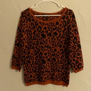 Animal print sweater